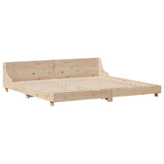 Estructura de cama sin colchón madera maciza de pino 180x200 cm V4673 Vetonek