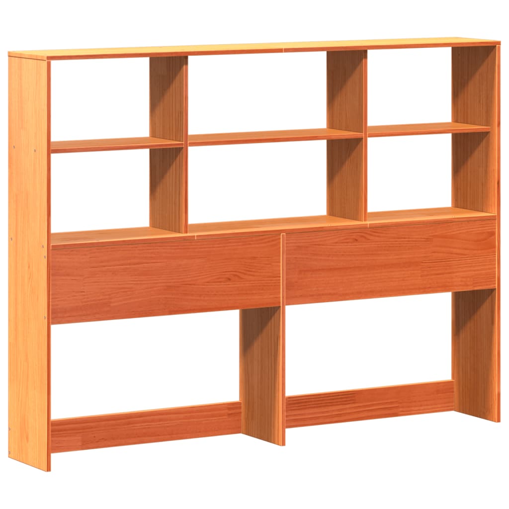 Estructura de cama sin colchón madera maciza marrón 135x190 cm v4932 - Vetonek