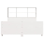 Estructura de cama sin colchón madera maciza blanca 120x190 cm V4956 Vetonek