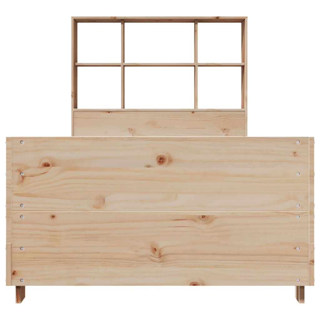 Estructura de cama sin colchón madera maciza de pino 90x190 cm V4970 Vetonek
