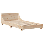 Estructura de cama sin colchón madera maciza de pino 90x190 cm V4970 Vetonek