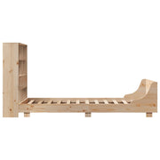 Estructura de cama sin colchón madera maciza de pino 90x190 cm V4970 Vetonek