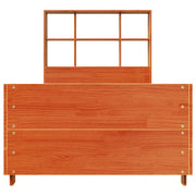Estructura de cama sin colchón madera maciza marrón 90x190 cm v4994 - Vetonek