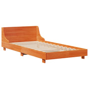 Estructura de cama sin colchón madera maciza marrón 90x190 cm v4994 - Vetonek