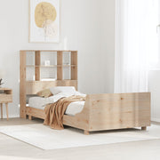 Estructura de cama sin colchón madera maciza pino 75x190 cm v5007 Vetonek