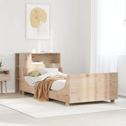 Estructura de cama sin colchón madera maciza de pino 90x190 cm v5755 Vetonek