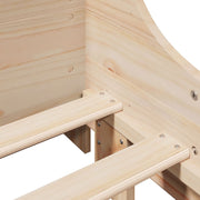 Cama con estantería sin colchón madera maciza 90x200 cm V6028 Vetonek