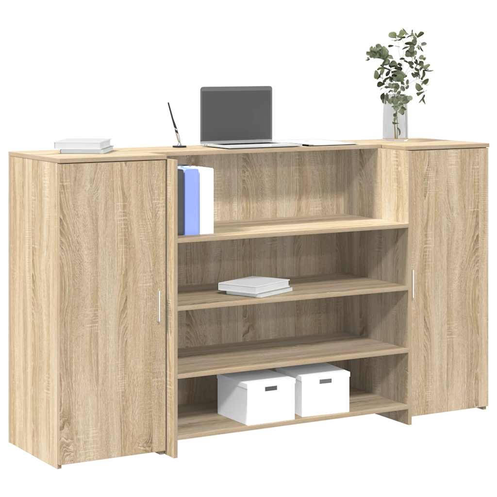 Vetonek Mostrador de recepción roble sonoma 180x50x103,5 cm