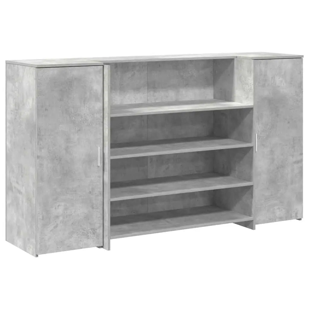 Banque d'accueil gris béton 180x50x103,5 cm V9432 Vetonek