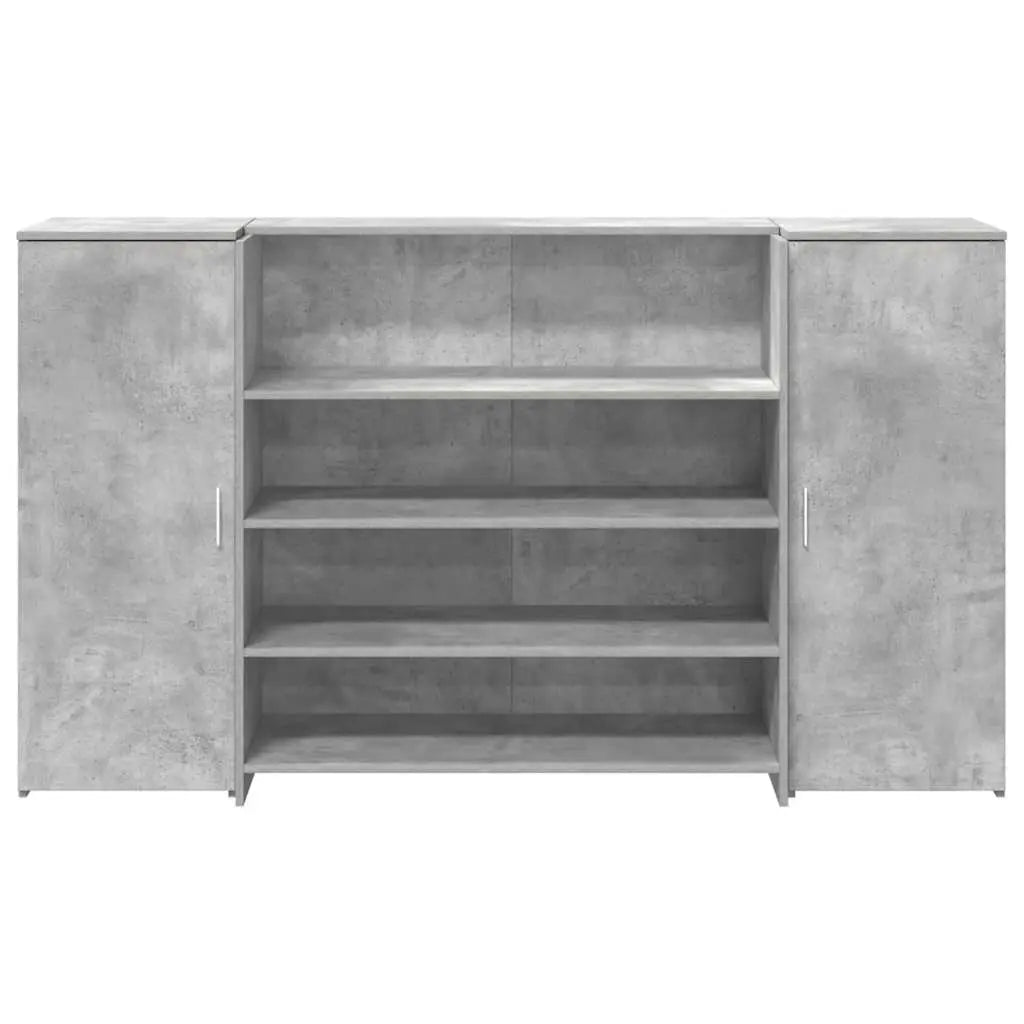 Banque d'accueil gris béton 180x50x103,5 cm V9432 Vetonek