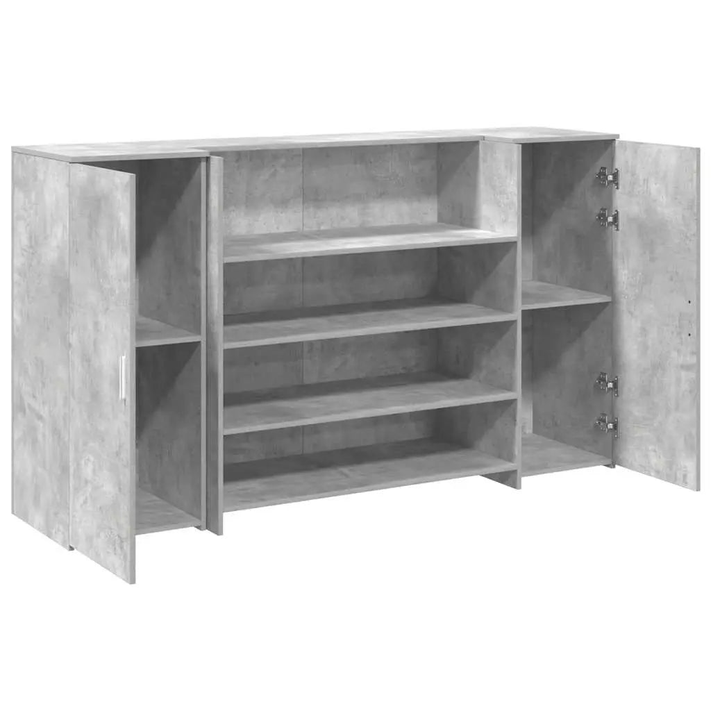 Banque d'accueil gris béton 180x50x103,5 cm V9432 Vetonek