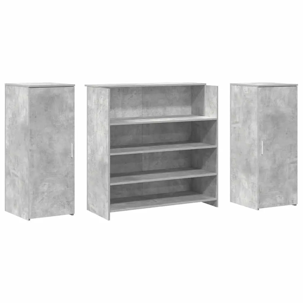 Banque d'accueil gris béton 180x50x103,5 cm V9432 Vetonek