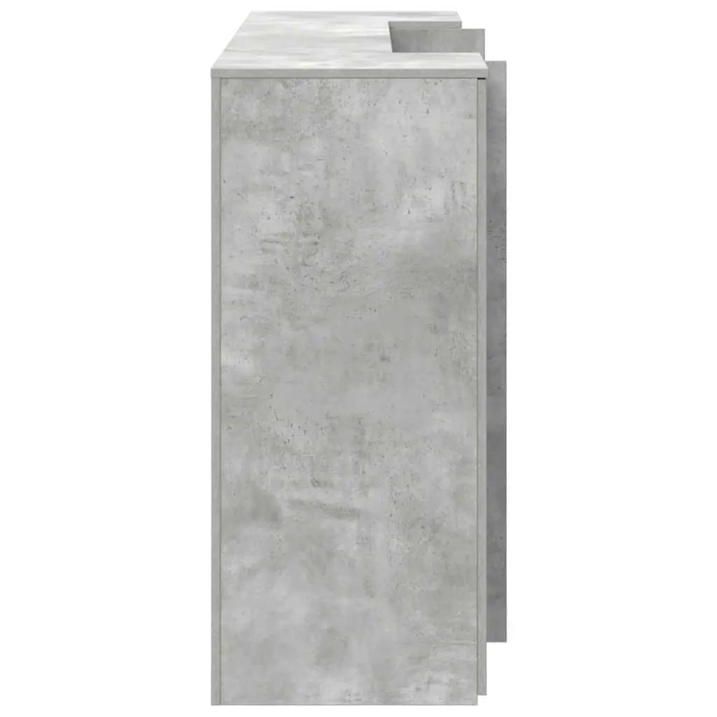 Banque d'accueil gris béton 180x50x103,5 cm V9432 Vetonek