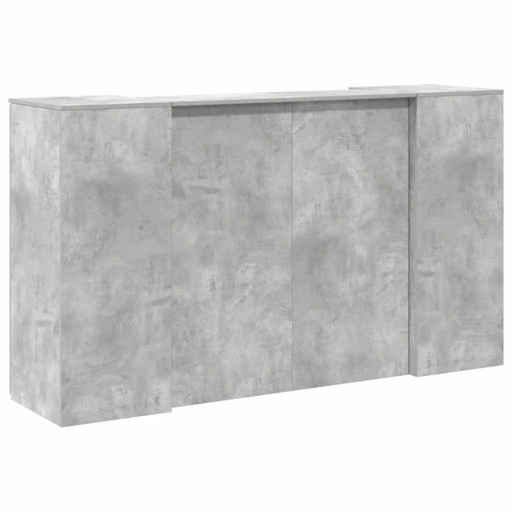 Banque d'accueil gris béton 180x50x103,5 cm V9432 Vetonek