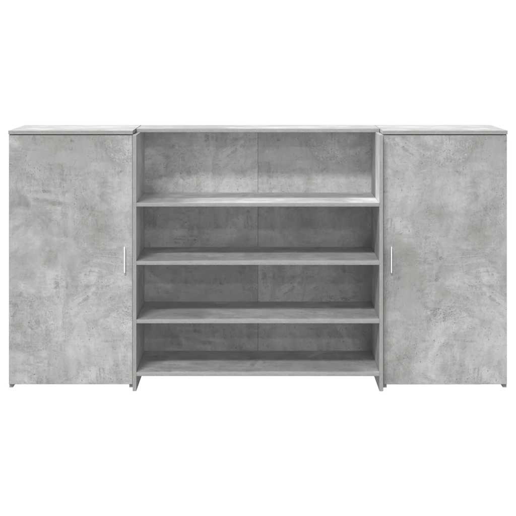 Banque d'accueil gris béton 200x50x103,5 cm V9524 Vetonek