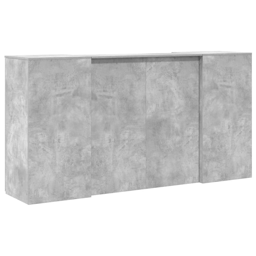 Banque d'accueil gris béton 200x50x103,5 cm V9524 Vetonek