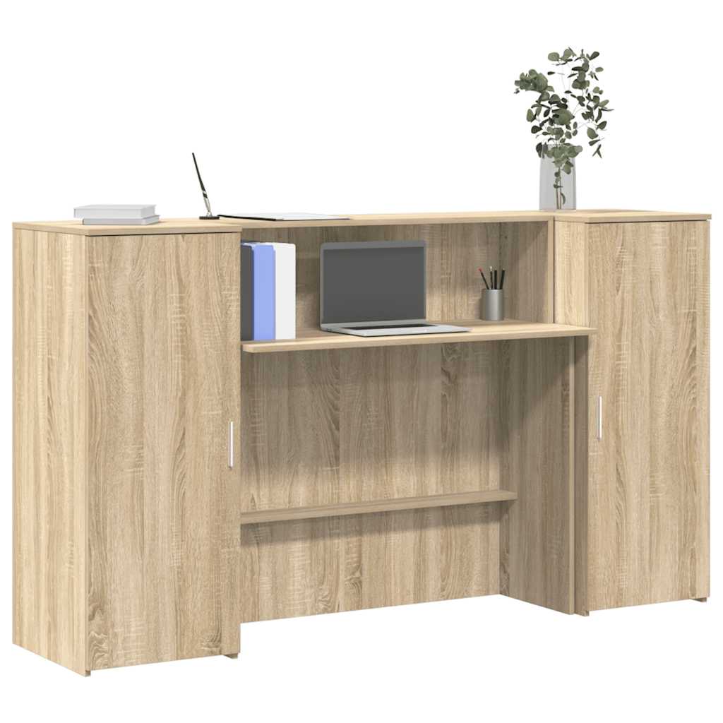 Vetonek Mostrador de recepción roble sonoma 180x50x103,5 cm