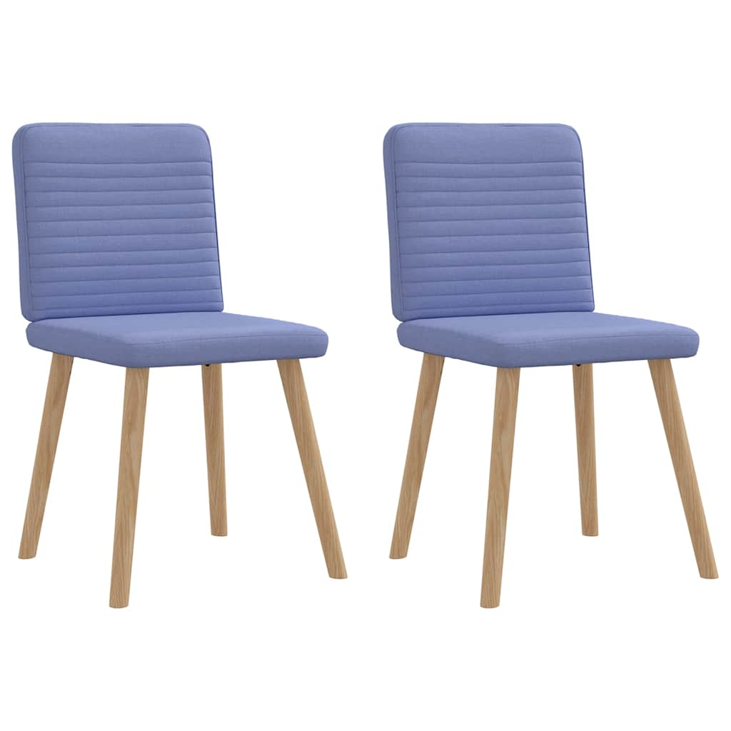 Vetonek Sillas de comedor 2 uds tela azul jeans