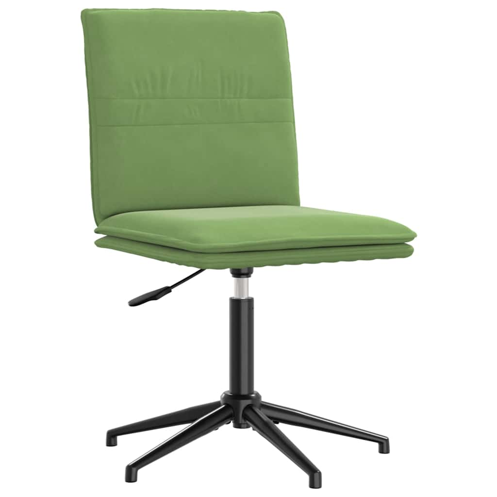 Vetonek Silla de comedor de terciopelo verde claro