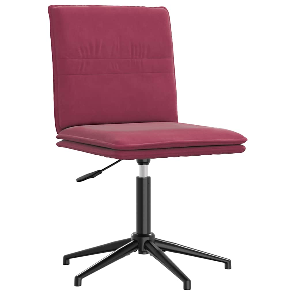 Vetonek Silla de comedor terciopelo rojo tinto