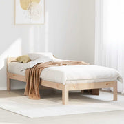 Estructura de cama sin colchón madera maciza de pino 90x200 cm v7062 - Vetonek