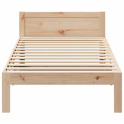 Estructura de cama sin colchón madera maciza de pino 90x200 cm v7062 - Vetonek
