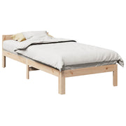 Estructura de cama sin colchón madera maciza de pino 90x200 cm v7062 Vetonek