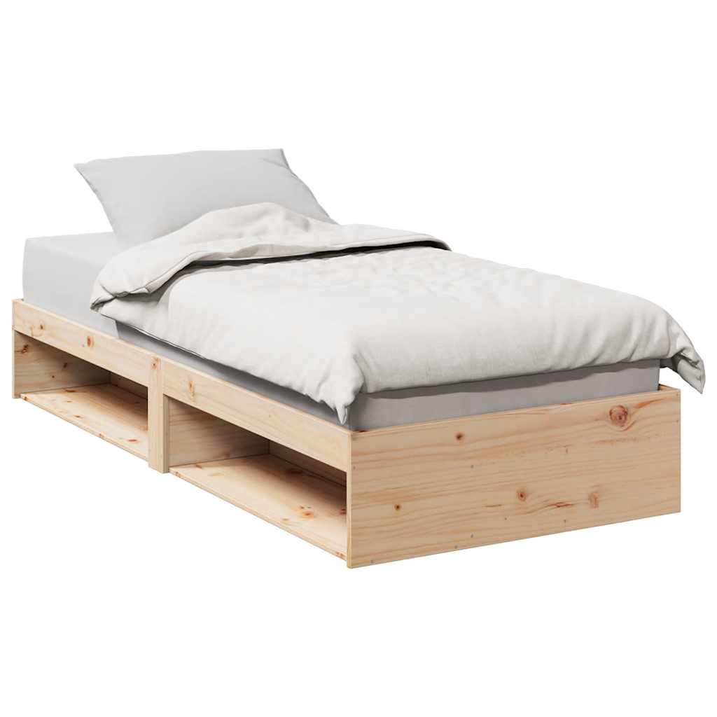 Vetonek Sofá cama sin colchón madera maciza de pino 80x200 cm