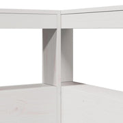 Cabecero librería en forma de L madera maciza pino blanco 90cm V7642 Vetonek