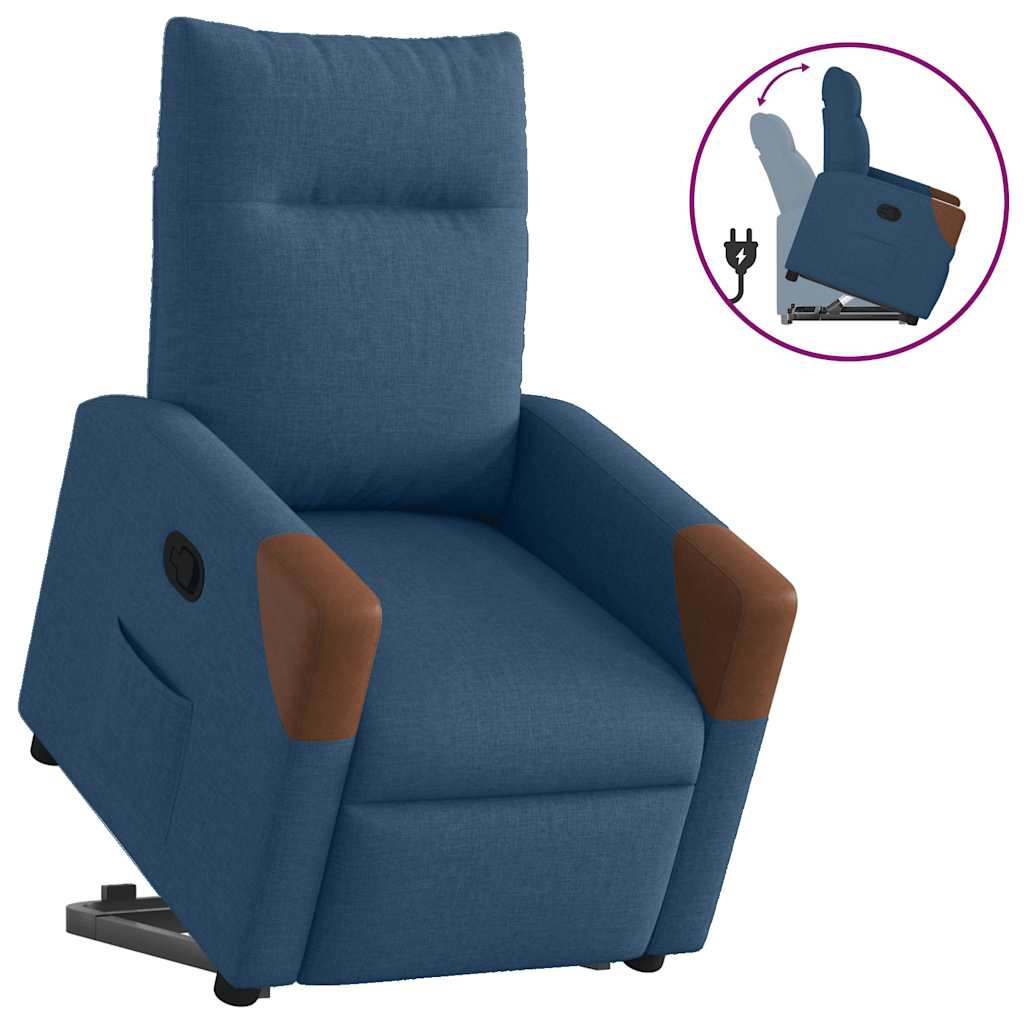 Vetonek Sillón reclinable elevable tela azul