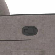 Sillón reclinable elevable tela gris taupe V4275 Vetonek