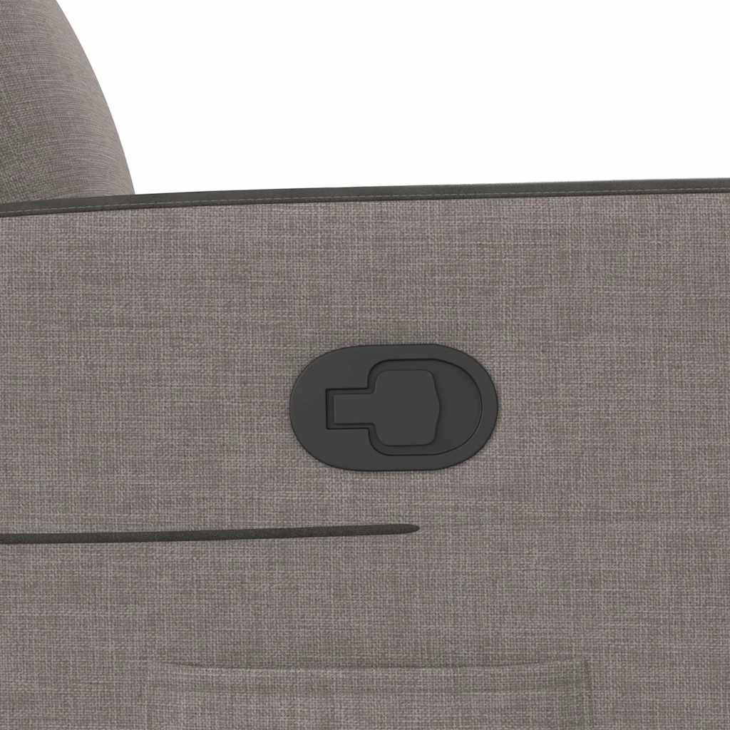 Sillón reclinable elevable tela gris taupe V4275 Vetonek