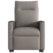 Sillón reclinable elevable tela gris taupe V4275 Vetonek