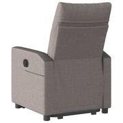 Sillón reclinable elevable tela gris taupe V4275 Vetonek