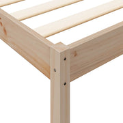 Cama con estantería sin colchón madera maciza de pino 160x200cm V5760 Vetonek