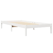 Cama con estantería sin colchón madera maciza de pino 90x190 cm V6040 Vetonek