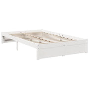 Cama con estantería sin colchón madera maciza de pino 90x190 cm V6323 Vetonek