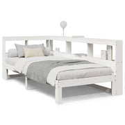 Cama con estantería sin colchón madera maciza de pino 90x190 cm V6699 Vetonek