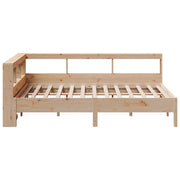 Cama con estantería sin colchón madera maciza de pino 160x200cm V6804 Vetonek