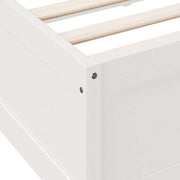 Cama con estantería sin colchón madera maciza de pino 90x190 cm V7474 Vetonek