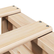 Cama con estantería sin colchón madera maciza de pino 160x200cm V7580 Vetonek