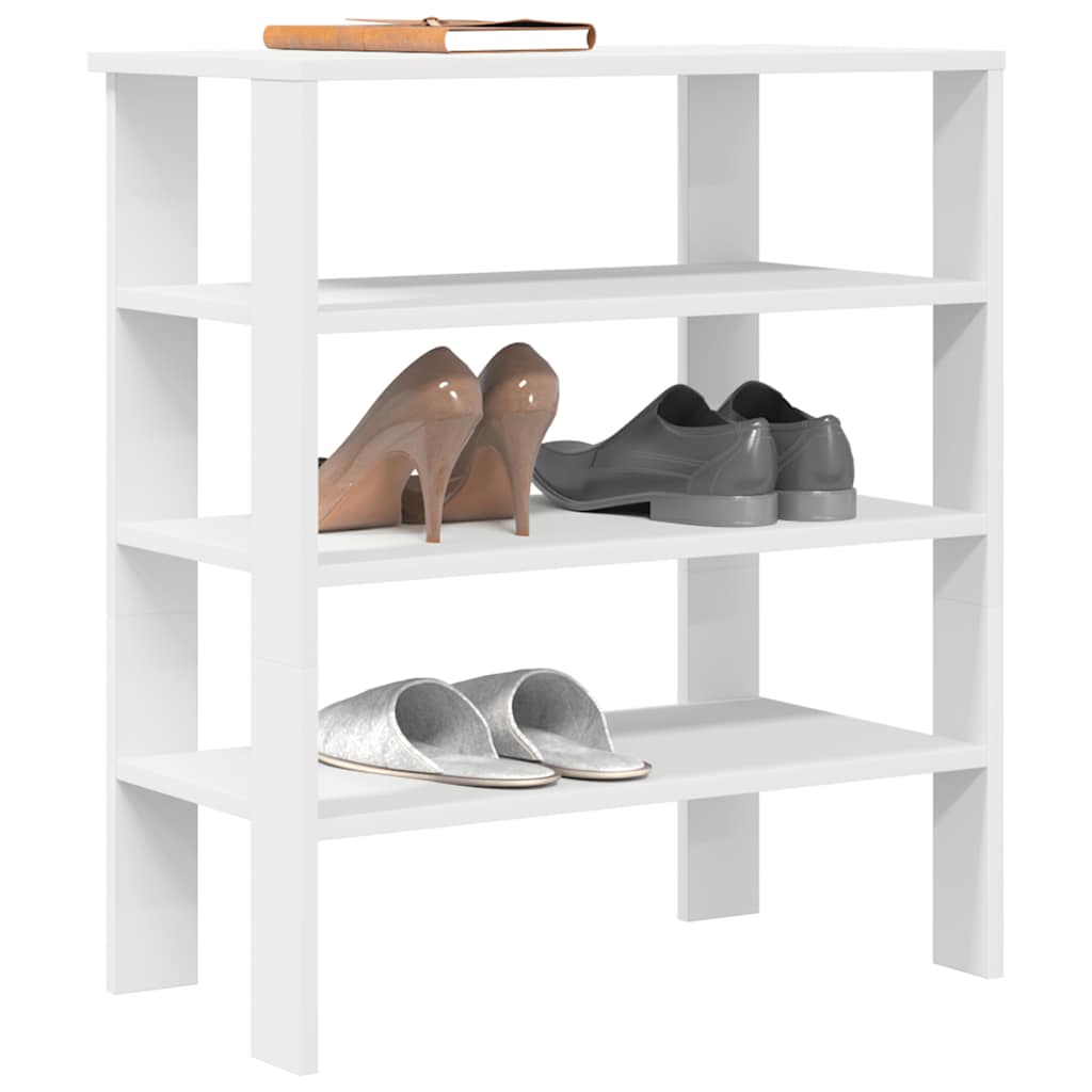 Vetonek Mueble zapatero madera contrachapada blanco 61x32x70 cm