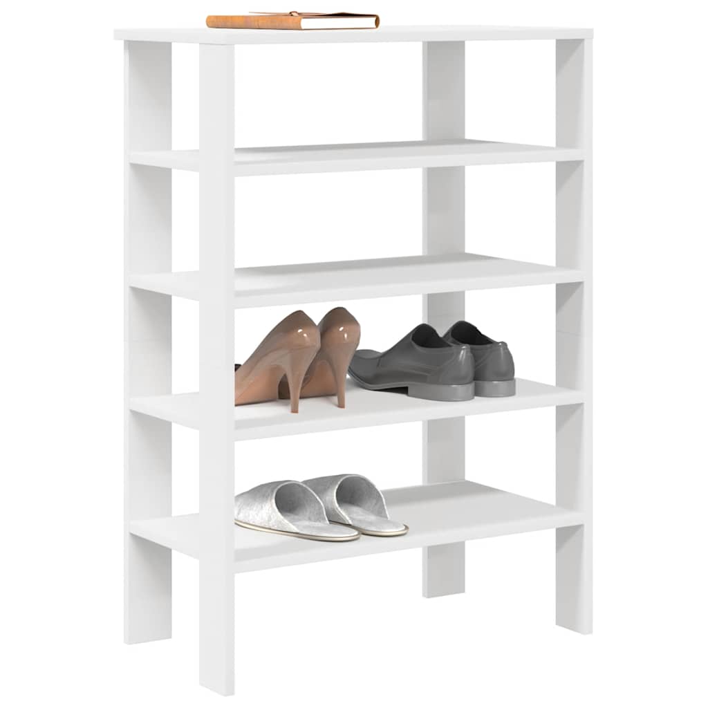 Vetonek Mueble zapatero madera contrachapada blanco 61x32x87,5 cm