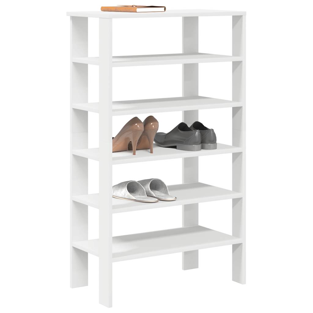 Vetonek Mueble zapatero madera contrachapada blanco 61x32x105 cm