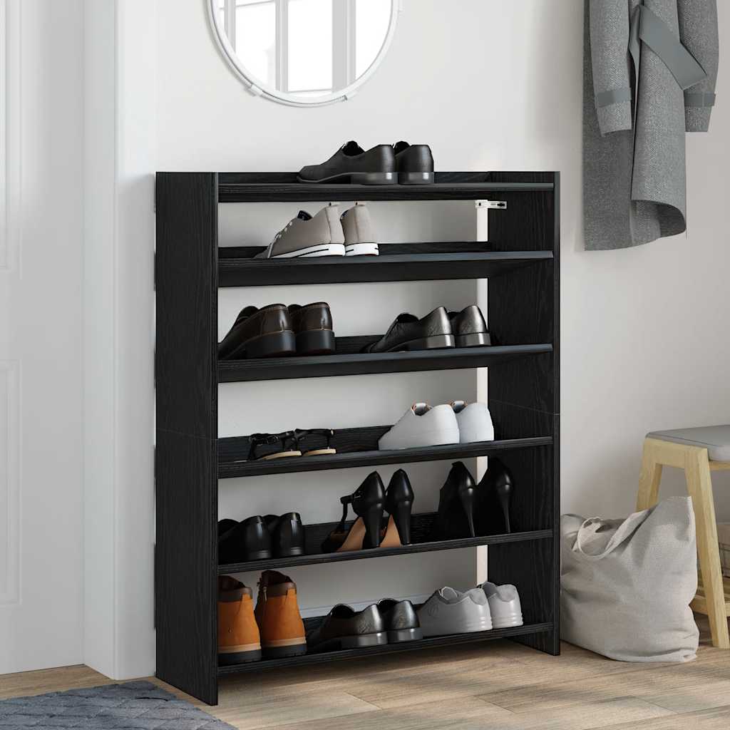 BLACK WOODEN BLACK 80x25x100 cm cabinet