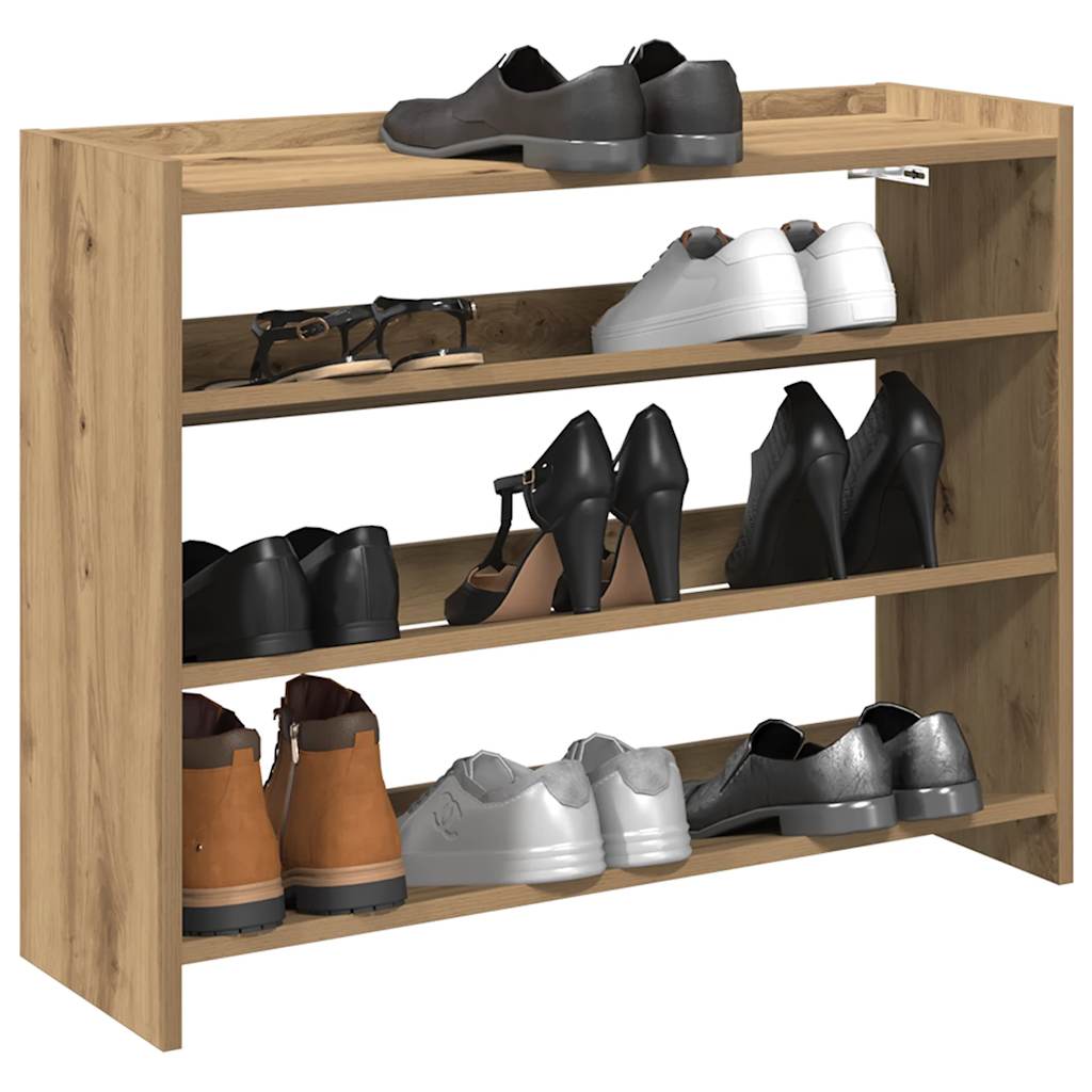 Vetonek Zapatero artesanal de madera contrachapada 80x25x62 cm