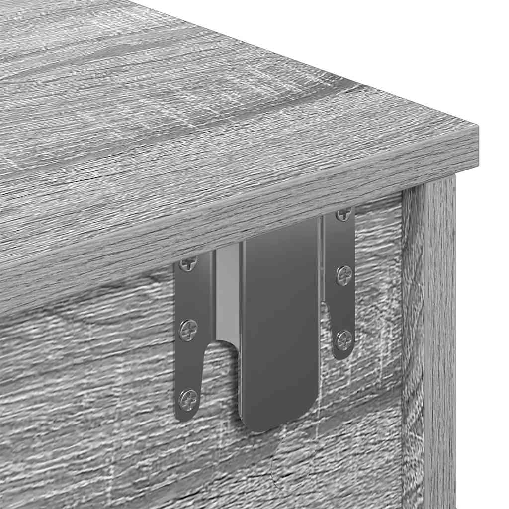 Prateleira com gavetas em contraplacado de carvalho fumado V9775 Vetonek