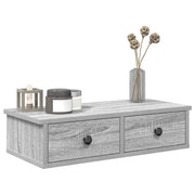 Prateleira com gavetas em contraplacado de carvalho fumado V9775 Vetonek