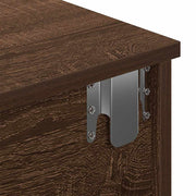 Etagère murale avec tiroirs contreplaqué de chêne brun V9874 Vetonek