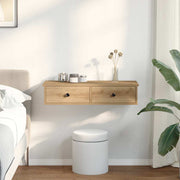 Étagère murale à tiroirs en contreplaqué de chêne fabriqué à la main V9898 Vetonek